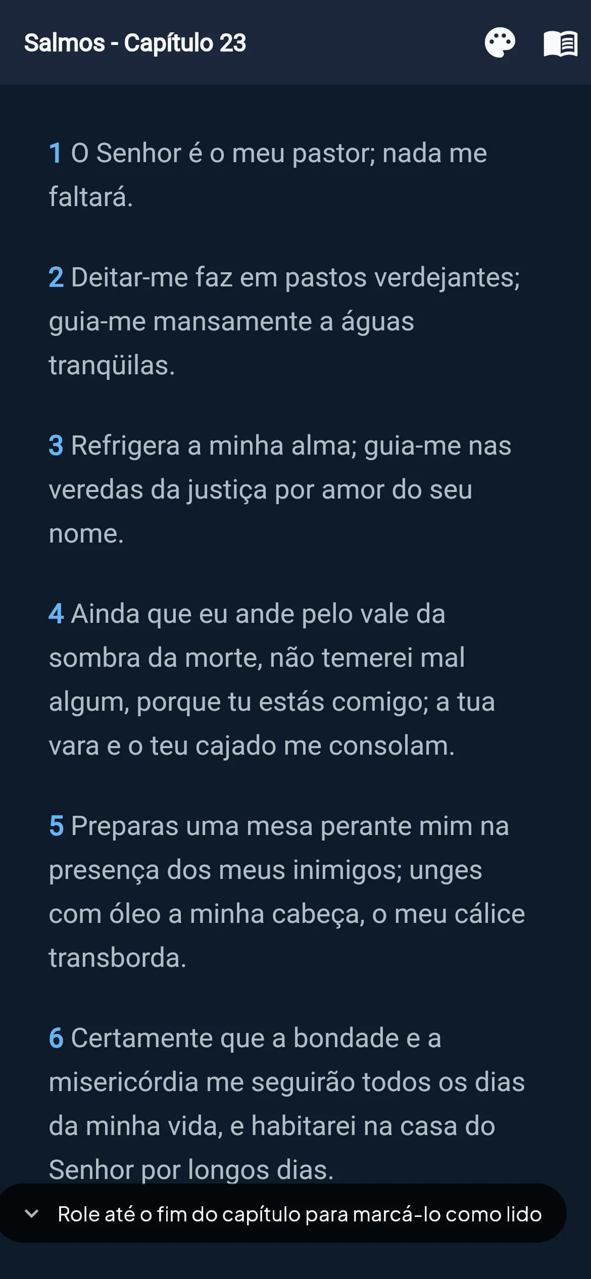 Leitura bíblica guiada no BibleVerse