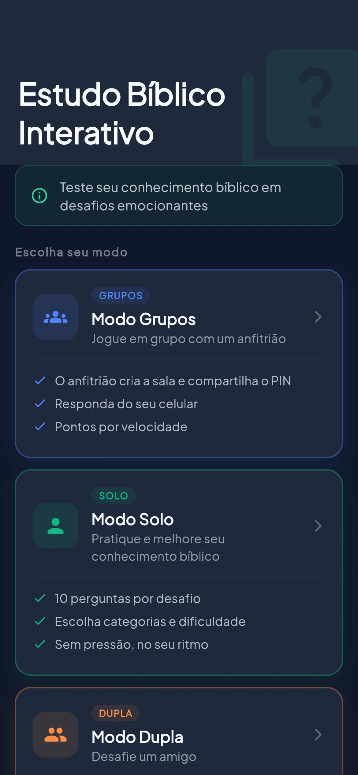 Desafio diário de leitura bíblica no BibleVerse
