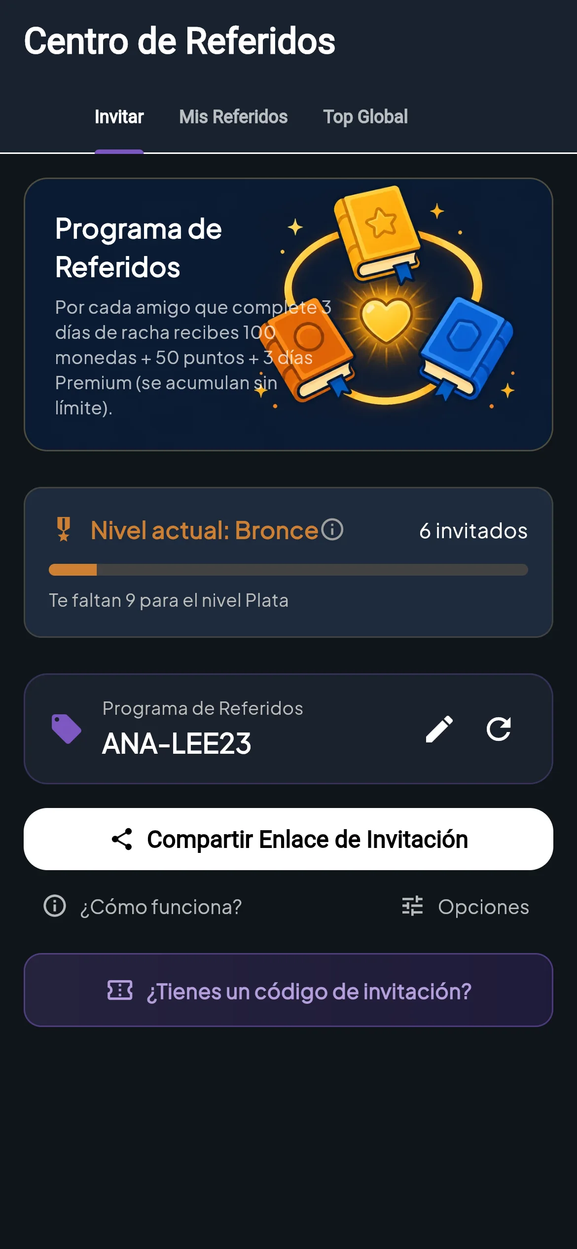 BibleVerse ambassador program screen shown in Spanish